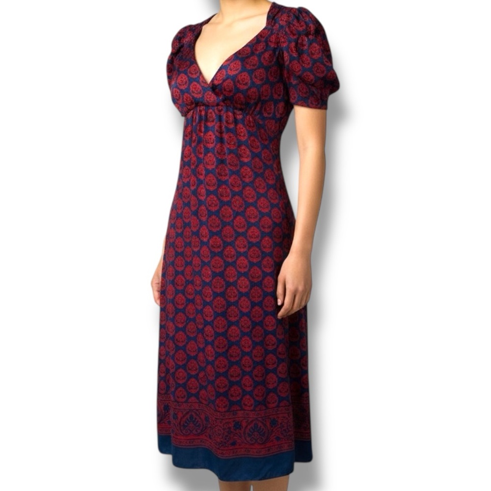 Vintage 90’s Betsey Johnson Silk Floral Maxi Dress sz 2
